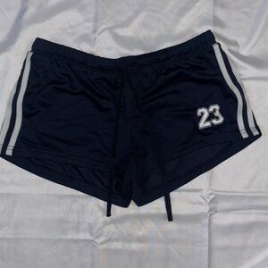 Navy Athletic Shorts with Number 23
